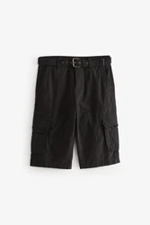 Next Lange Cargo-Shorts mit Gürtel 
