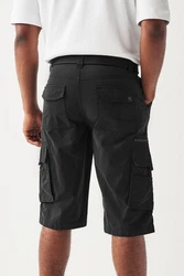 Next Lange Cargo-Shorts mit Gürtel 