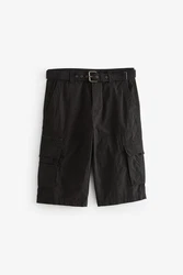 Next Lange Cargo-Shorts mit Gürtel 