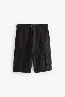 Next Lange Cargo-Shorts mit Gürtel Next Lange Cargo-Shorts mit Gürtel