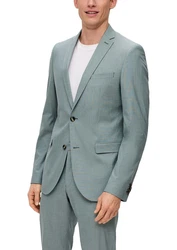s.Oliver BLACK LABEL Anzugsakko Blau/Hellblau/Türkis/Grün/Grau