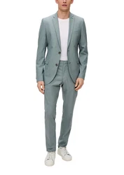 s.Oliver BLACK LABEL Anzugsakko Blau/Hellblau/Türkis/Grün/Grau