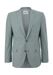 s.Oliver BLACK LABEL Anzugsakko Blau/Hellblau/Türkis/Grün/Grau