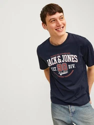 Jack & Jones T-Shirt 3er Pack Dunkelgrün/Khaki