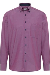 Eterna Businesshemd Lila/Rosa/Dunkelrot/Braun