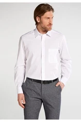 Eterna Businesshemd Grau/Weiß/Creme
