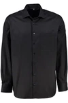 Eterna Langarmhemd Cover Shirt Comfort Fit Schwarz
