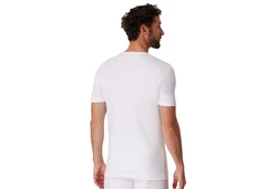 Schiesser T-Shirt Herren Serie 95/5 Schwarz/Dunkelgrau/Dunkelblau/Weiß