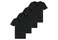Schiesser T-Shirt Herren Serie 95/5 Schwarz/Grau