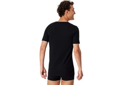 Schiesser T-Shirt Herren Serie 95/5 Schwarz/Grau