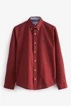 Next Langarmhemd Oxfordhemd Rot/Braun/Dunkelrot/Bordeaux