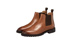 JOOP! Herren Stiefel Pero Danilo Chelsea Braun/Beige