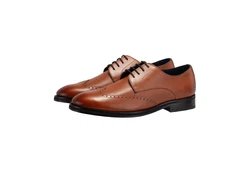 JOOP! Herren Lace Up Pero Kleitos Brogue Sneaker Braun/Orange/Beige