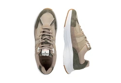 Strellson Herren Sneaker Greenwich Kilburn Dunkelgrün/Khaki/Beige/Braun