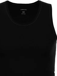 Ammann Achselhemd Athletic Shirt Day Modern Schwarz/Dunkelgrau