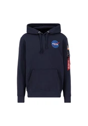 Alpha Industries Space Shuttle Hoodie Dunkelblau/Dunkelgrau/Blau