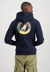 Alpha Industries Space Shuttle Hoodie Dunkelblau/Dunkelgrau/Blau