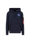 Alpha Industries Space Shuttle Hoodie Dunkelblau/Dunkelgrau/Blau