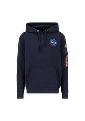 Alpha Industries Space Shuttle Hoodie Dunkelblau/Dunkelgrau/Blau