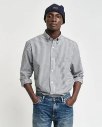 Gant Langarmhemd REG POPLIN STRIPE SHIRT Schwarz/Hellblau/Grau/Rot/Braun/Grün