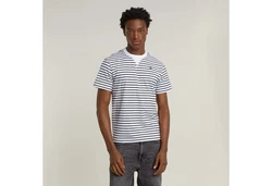 G-STAR T-Shirt 'Nifous' Blau/Hellblau/Weiß