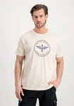 Alpha Industries T-Shirt Vintage Aviation Khaki/Beige/Dunkelblau/Creme/Gelb/Weiß/Hellblau