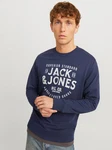 Jack & Jones Sweatshirt JJJEANS SWEAT O-NECK navy/wei