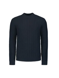 Strickpullover mit Zopfmuster