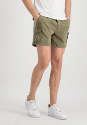 Alpha Industries Nylon Cargo Jogger Short Dunkelgrün/Khaki