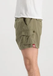 Alpha Industries Nylon Cargo Jogger Short Dunkelgrün/Khaki