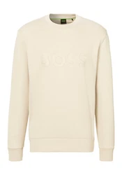 BOSS GREEN Sweatshirt Salbo mit Logodruck grün