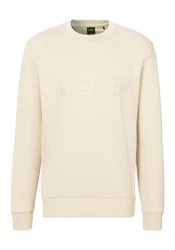 BOSS GREEN Sweatshirt Salbo mit Logodruck grün