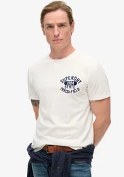 Superdry Rundhalsshirt TRACK & FIELD GRAPHIC T SHIRT weiß