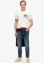 Superdry Rundhalsshirt TRACK & FIELD GRAPHIC T SHIRT weiß