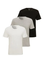 T-Shirt 3 PACK TEE (3-tlg) mit Rundhalsausschnitt