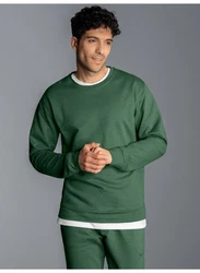 TRIGEMA Sweatshirt aus Biobaumwolle Dunkelgrün/Grün