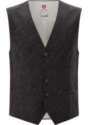 CG Club of Gents Anzugweste CG Plum Dunkelgrau/Schwarz/Grau