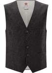 CG Club of Gents Anzugweste CG Plum Dunkelgrau/Schwarz/Grau