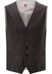 CG Club of Gents Anzugweste CG Plum Dunkelgrau/Schwarz/Grau