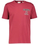 Gant T-Shirt CREST GRAPHIC Regular Fit Rot/Dunkelrot
