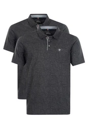Hajo Poloshirt Stay Fresh 2er Pack Dunkelgrau/Grau