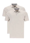 Hajo Poloshirt Stay Fresh 2er Pack Khaki/Beige/Grau/Hellgrau/Braun