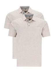 Poloshirt 2er Pack Stay Fresh (Spar-Set, 2-tlg) Poloshirt - Baumwolle - Atmungsaktiv - Bgelfrei und atmungsaktiv