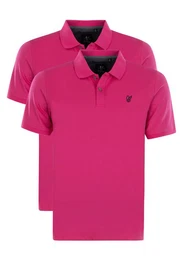 Poloshirt 2er Pack Pique (Spar-Set, 2-tlg) Poloshirt - Baumwolle - Atmungsaktiv - Elastische Armabschlsse