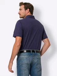 Sieh an! T-Shirt Poloshirt Dunkelblau/Lila/Rot/Dunkelrot