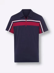 Sieh an! T-Shirt Poloshirt Dunkelblau/Lila/Rot/Dunkelrot