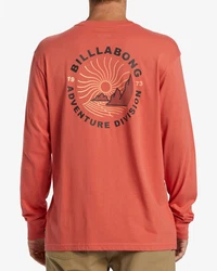 Billabong Langarmshirt Rockies Longsleeve Herren Rot/Orange/Rosa