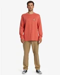 Billabong Langarmshirt Rockies Longsleeve Herren Rot/Orange/Rosa