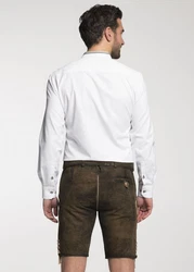 Trachtenglück Trachtenlederhose DETTELBACH Khaki/Dunkelbraun/Braun/Dunkelgrün