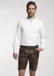 Trachtenglück Trachtenlederhose DETTELBACH Khaki/Dunkelbraun/Braun/Dunkelgrün